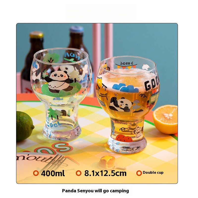 Beer Cup Girl Cute Household Juice Cup Creative Draft Beer Glass | Mori You