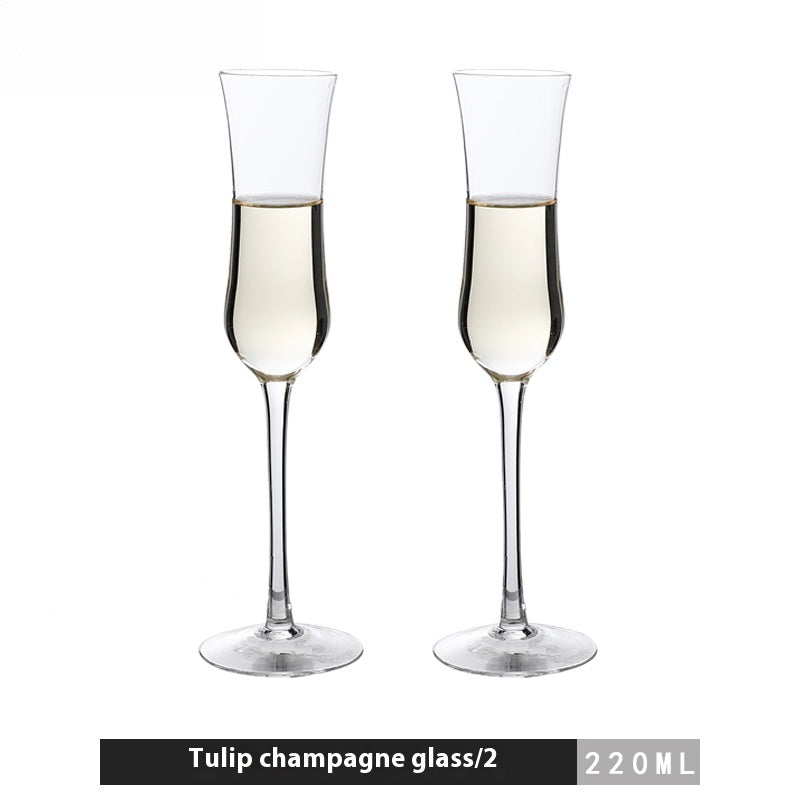 High-end luxury champagne glass household crystal glass goblet creative | elegant