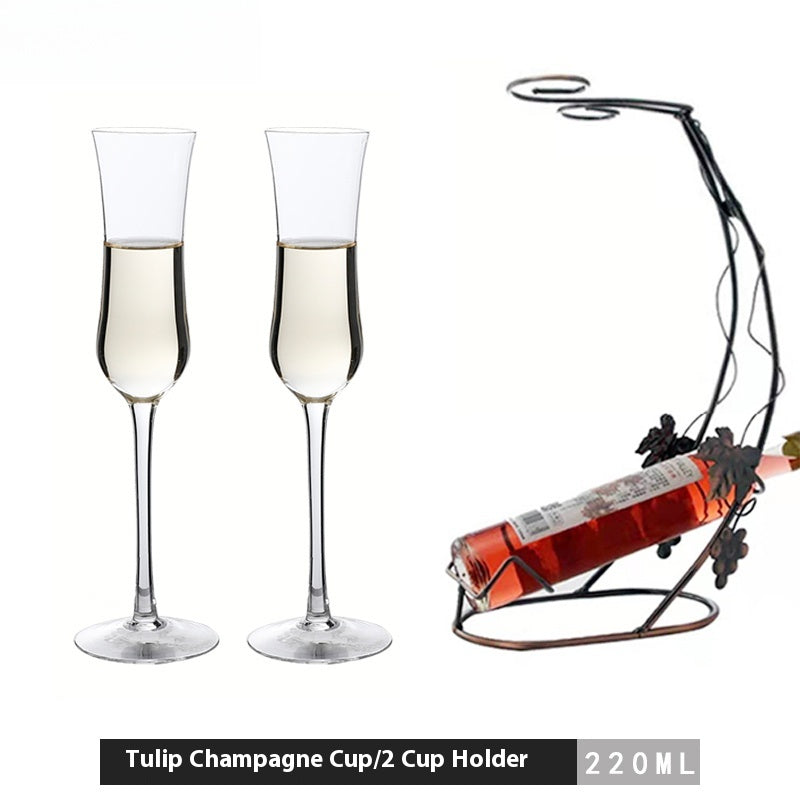 High-end luxury champagne glass household crystal glass goblet creative | elegant