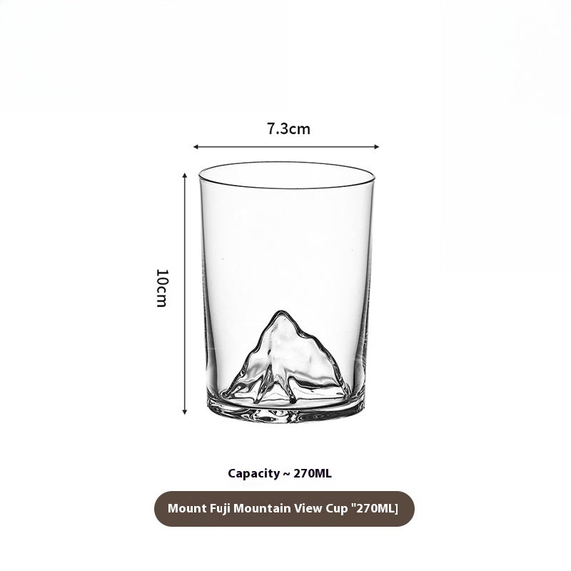 Cup Set Japanese Glass Tea Set Master Cup Creative Beer Mug | Fuji