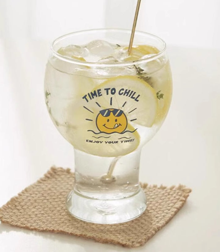 Beer Cup Glass Household Drinking Cup Creative Milk Cup | Smile