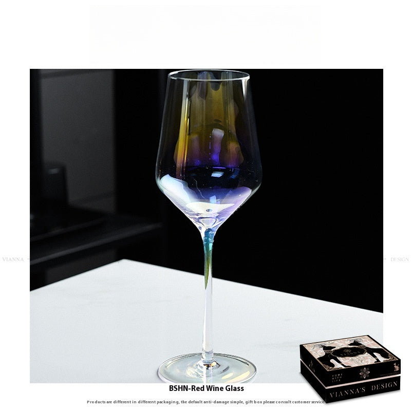 Rainbow Burgundy Glass Wine Glass Goblet Champagne Glass Wine Glass
