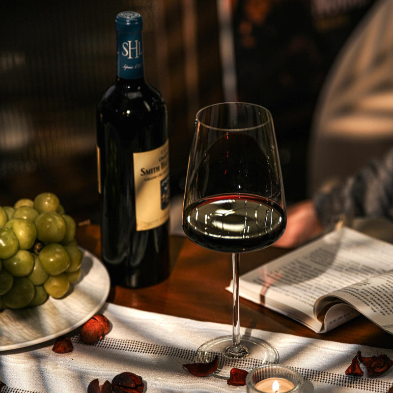 Red wine glass