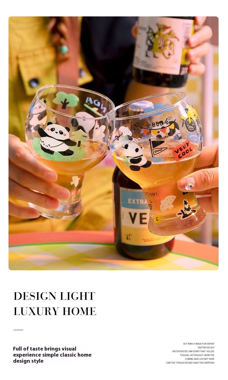 Beer Cup Girl Cute Household Juice Cup Creative Draft Beer Glass | Mori You