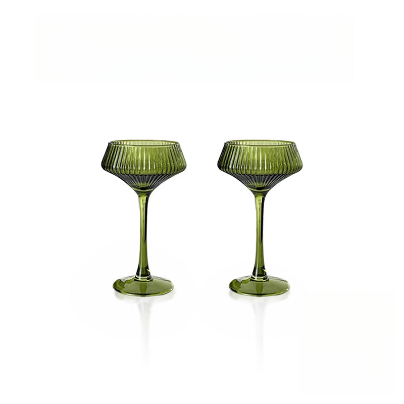 High-value striped cocktail glass goblet red wine glass sparkling wine glass