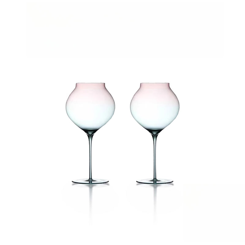 Light luxury gradual change glass tall wine glass household personalized red wine glass wine glass
