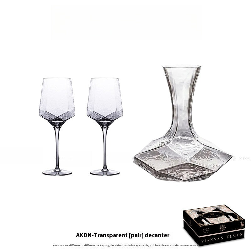 French colorful tall glass red wine glass household personalized wine glass