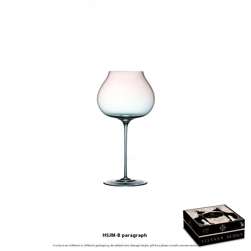 Light luxury gradual change glass tall wine glass household personalized red wine glass wine glass