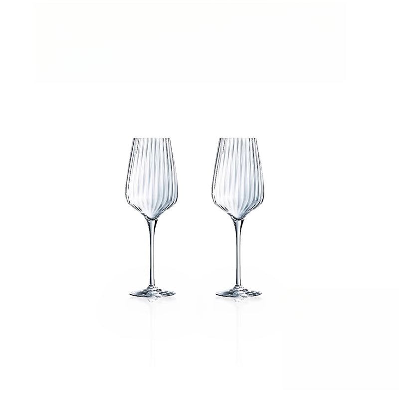 Nordic minimalist striped glass red wine glass tall champagne glass wine glass