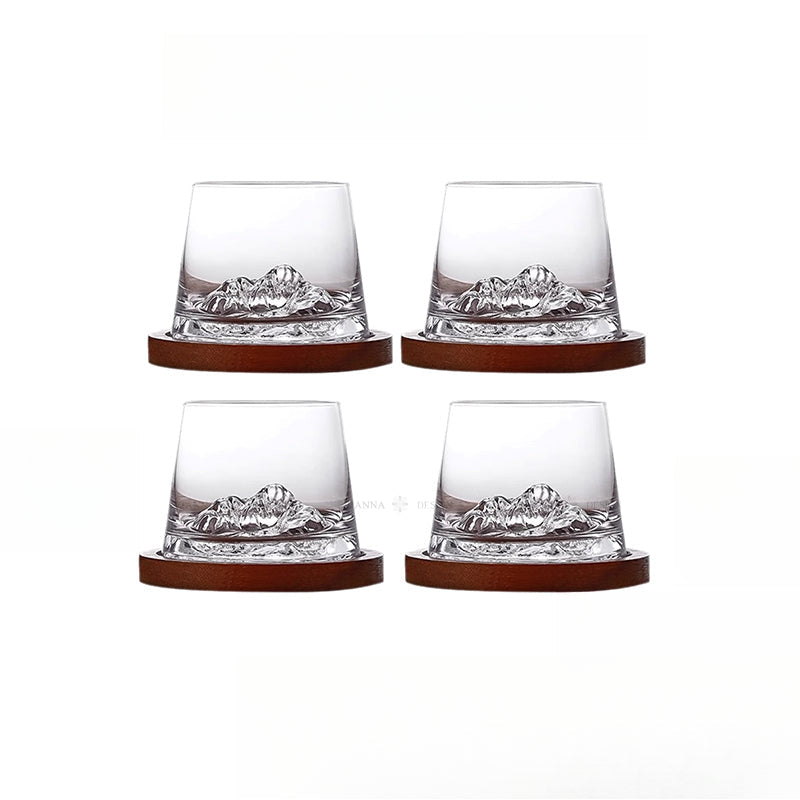 Shu Snow Mountain · Suns Whiskey Glass Glacier Glass Spirits Foreign Wine Cup Guanshan Cup for Men