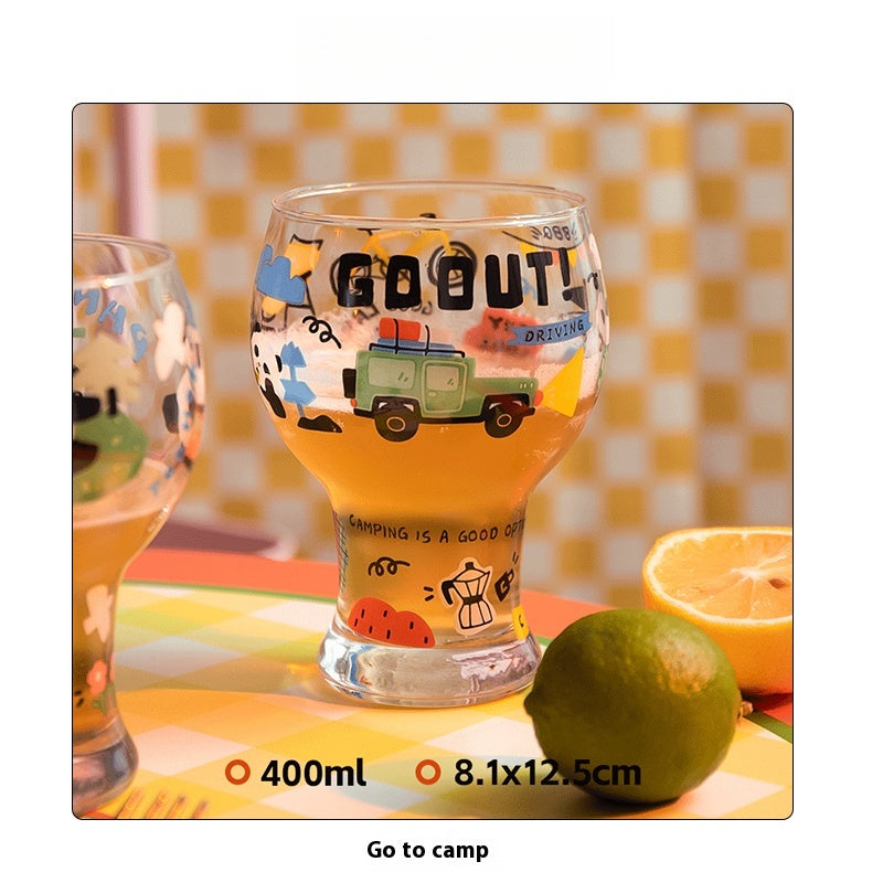 Beer Cup Girl Cute Household Juice Cup Creative Draft Beer Glass | Mori You