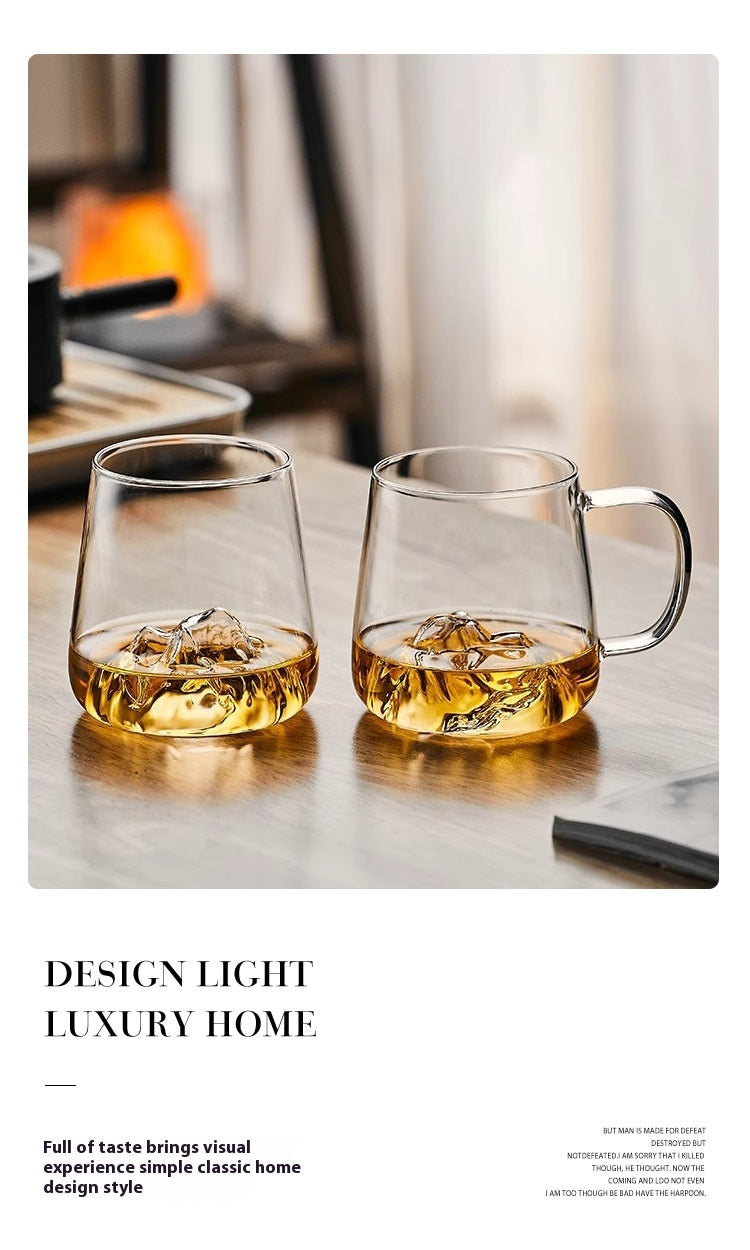 Cup Set Japanese Glass Tea Set Master Cup Creative Beer Mug | Fuji