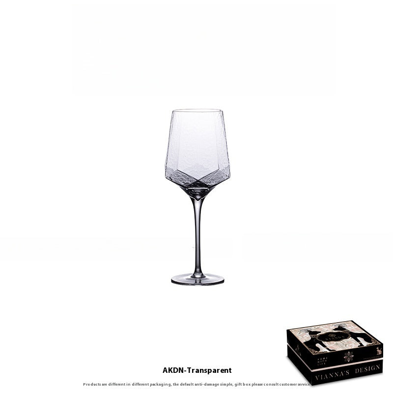 French colorful tall glass red wine glass household personalized wine glass