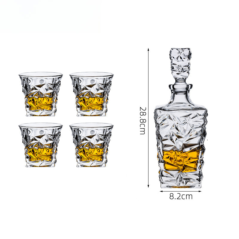 European Crystal Glass Whiskey Glass Set Household Wine Bottle Wine Set | Taste