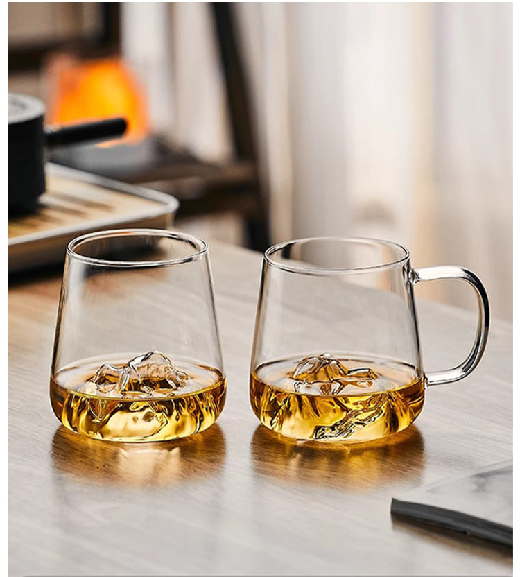 Cup Set Japanese Glass Tea Set Master Cup Creative Beer Mug | Fuji