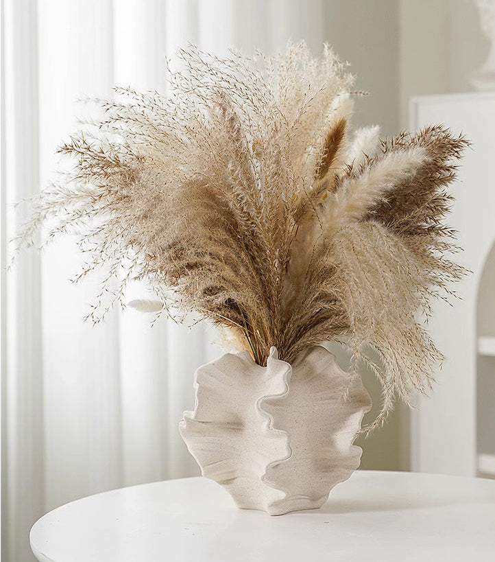 Vase Modern minimalist design irregular abstract art ceramic flower ware | Saian
