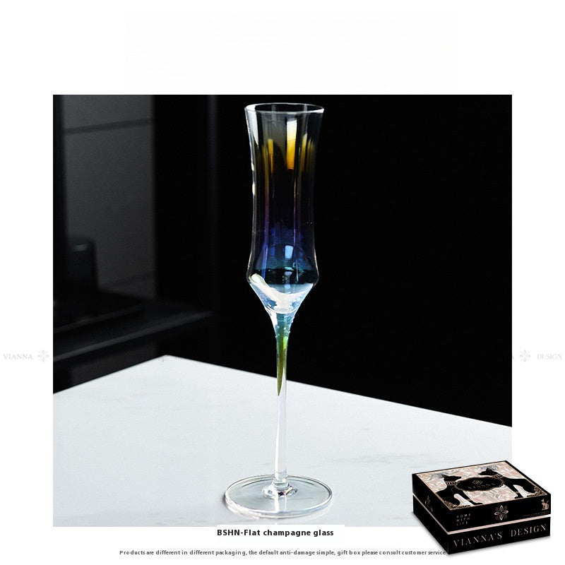 Rainbow Burgundy Glass Wine Glass Goblet Champagne Glass Wine Glass