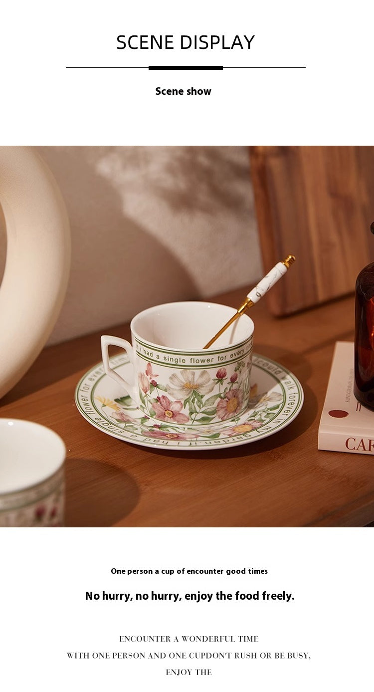 Tlife · Sunny · Cups Ceramic Coffee Cups Saucers Premium French Vintage Mugs Home | Sunny