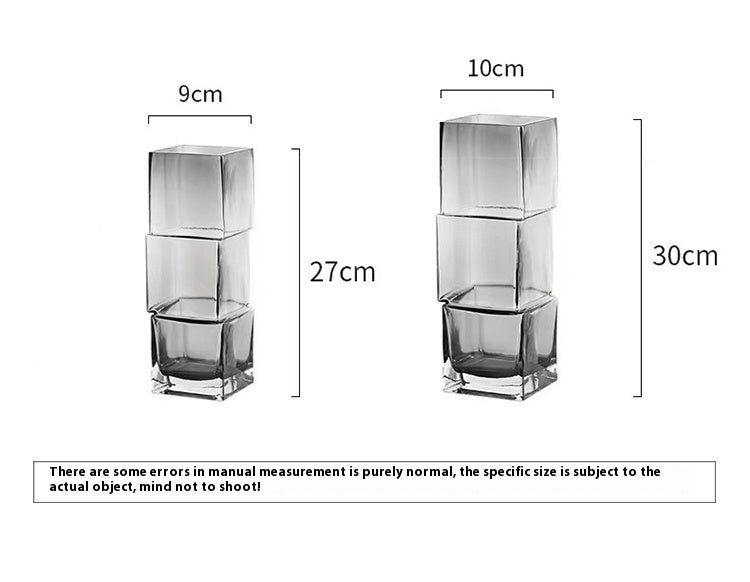 Vase light luxury creative special-shaped transparent flower ware living room dining table decoration ornament | Dislocation