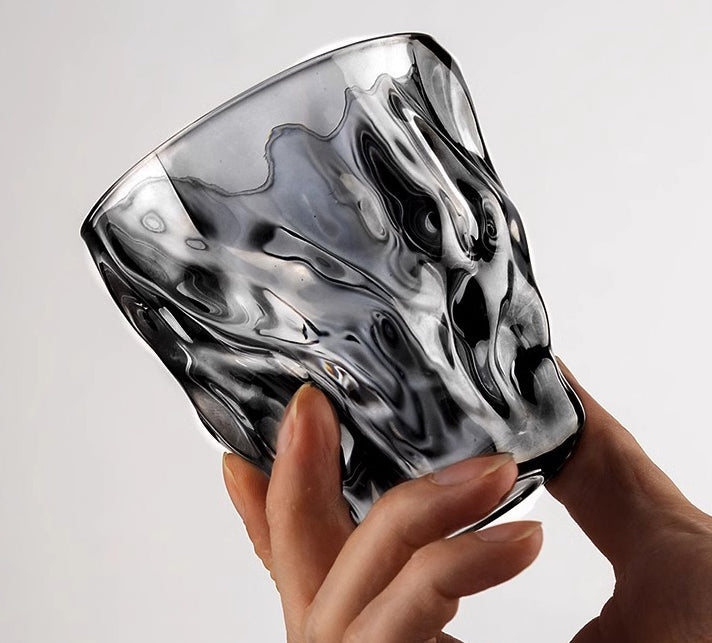 Thick bottom · MKSN creative vertical pattern glass water cup high temperature resistant tea cup beer cup juice cup