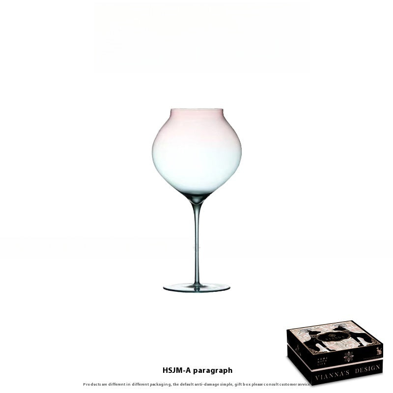 Light luxury gradual change glass tall wine glass household personalized red wine glass wine glass