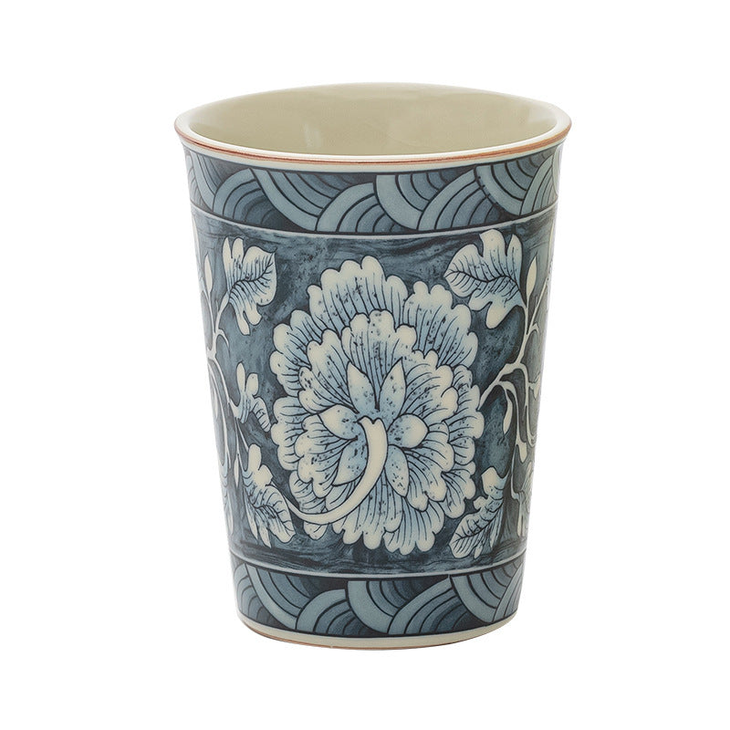 Flower cola cups, handmade ceramic cups, mugs, water cups.