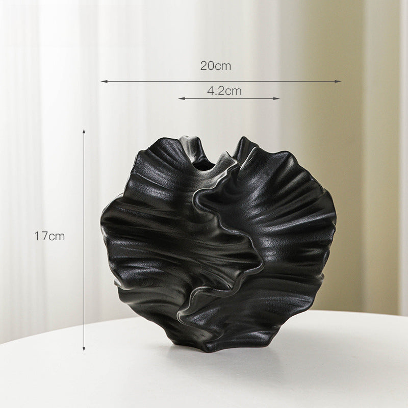 Vase Modern minimalist design irregular abstract art ceramic flower ware | Saian