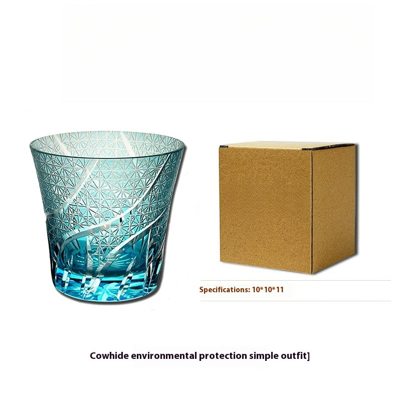 Heart of the Ocean Edo Cut Cup Foreign Wine Cup Crystal Glass Whiskey Cup Wine Glass Juice Cup