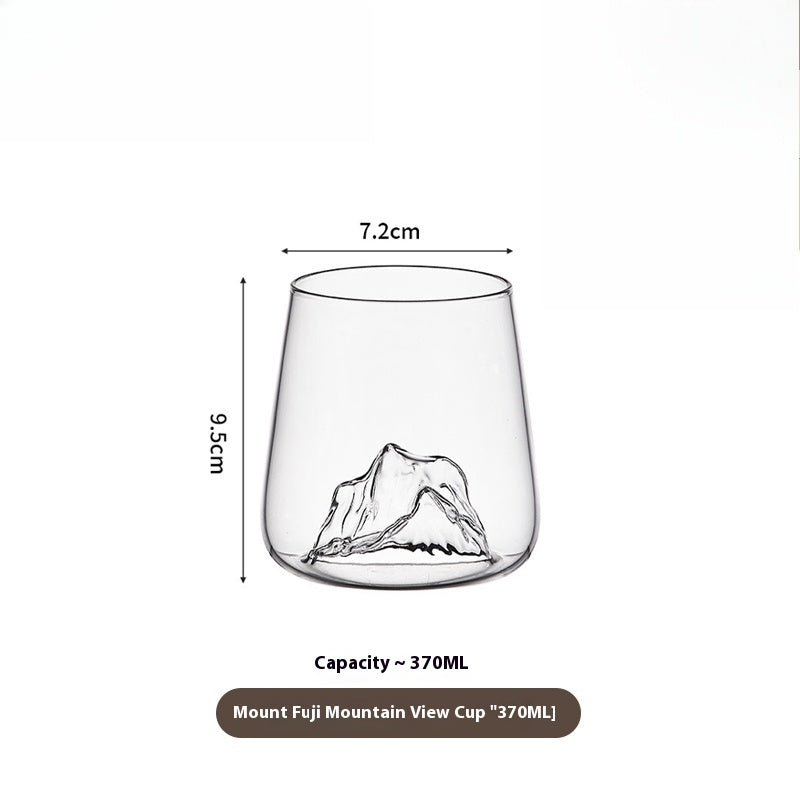 Cup Set Japanese Glass Tea Set Master Cup Creative Beer Mug | Fuji