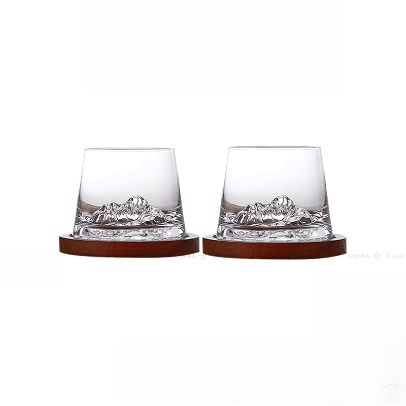Shu Snow Mountain · Suns Whiskey Glass Glacier Glass Spirits Foreign Wine Cup Guanshan Cup for Men