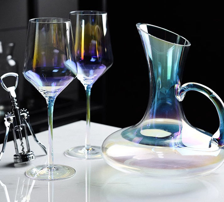 Rainbow Burgundy Glass Wine Glass Goblet Champagne Glass Wine Glass