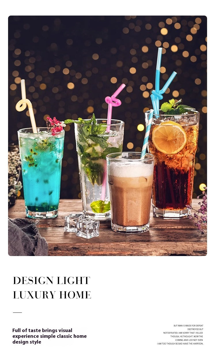 Glass Water Mug Household Cold Drink Juice Mug Beer Mug Cocktail Mug | Bro