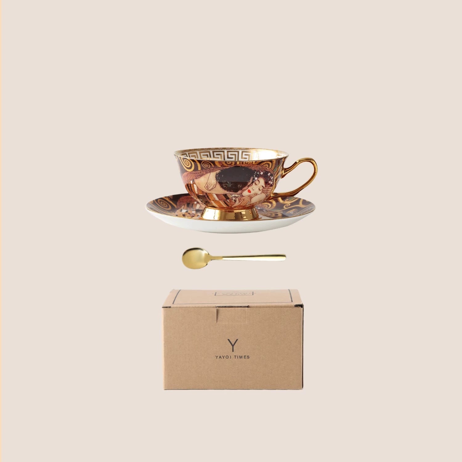 Afternoon Tea Mug European Small Luxury Cup Rimt Famous Painting Gift Box