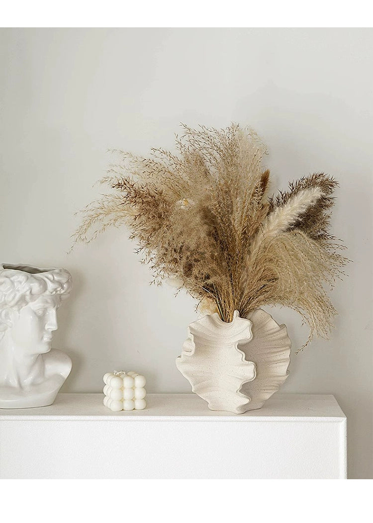 Vase Modern minimalist design irregular abstract art ceramic flower ware | Saian