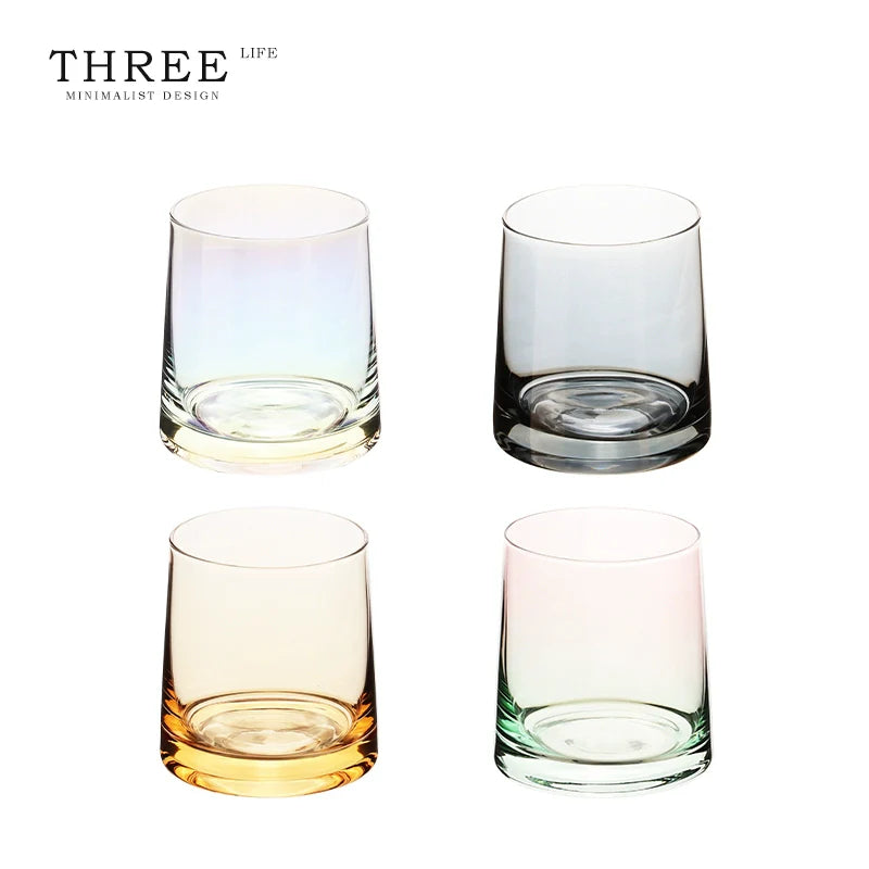 Glass high value cup high sense whisky glass water cup | overflow color