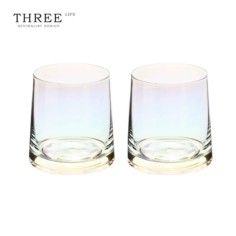 Glass high value cup high sense whisky glass water cup | overflow color