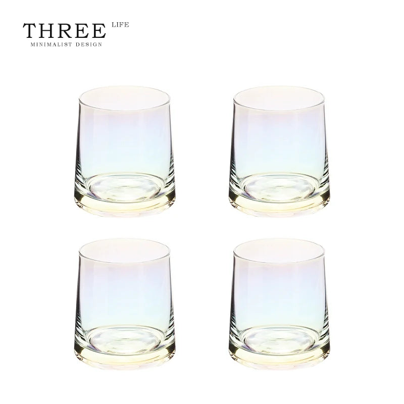 Glass high value cup high sense whisky glass water cup | overflow color