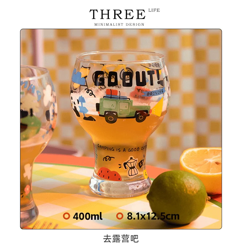 Beer Cup Girl Cute Household Juice Cup Creative Draft Beer Glass | Mori You