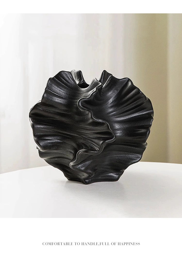 Vase Modern minimalist design irregular abstract art ceramic flower ware | Saian