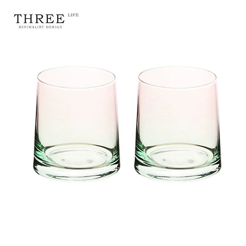 Glass high value cup high sense whisky glass water cup | overflow color