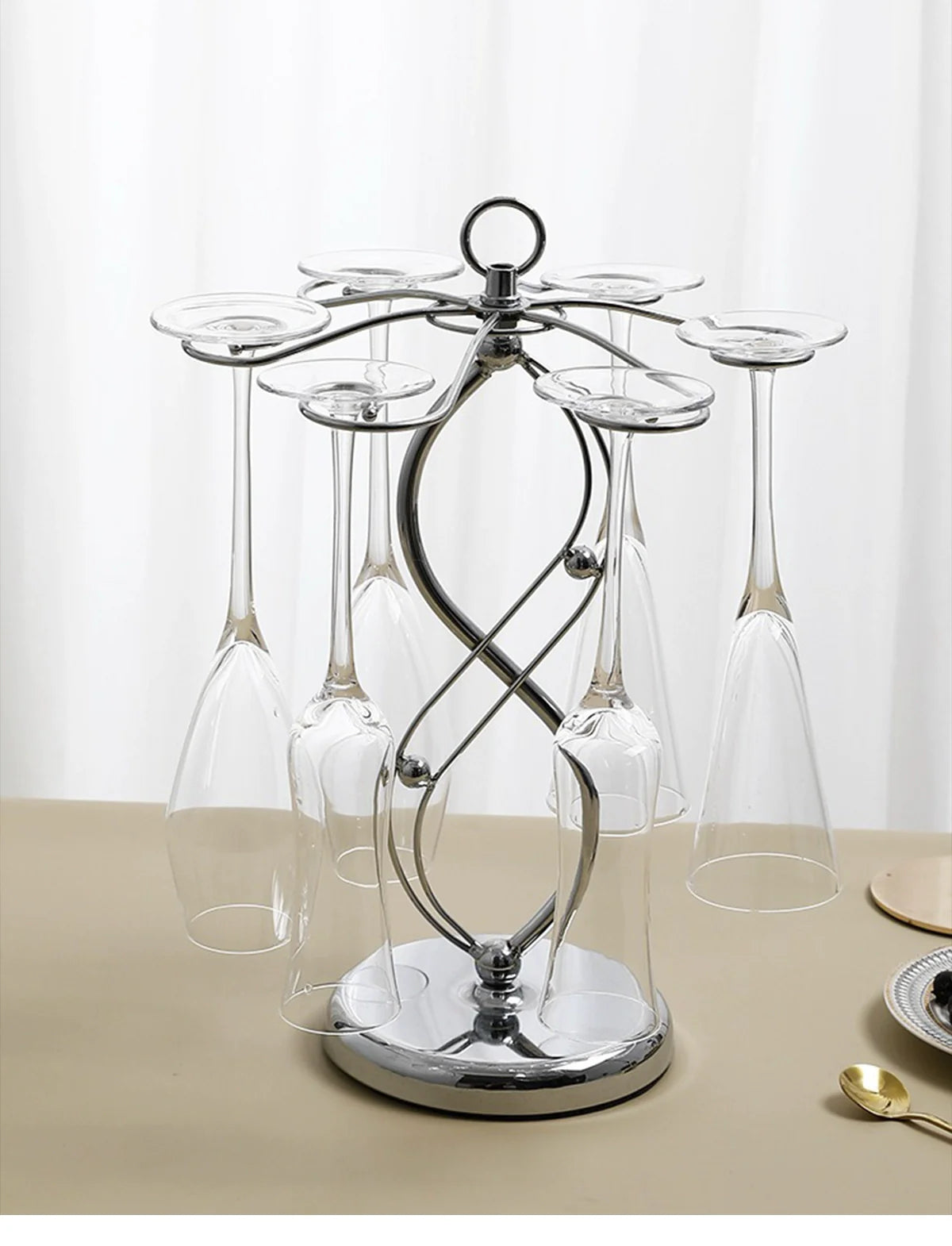 High-end luxury champagne glass household crystal glass goblet creative | elegant