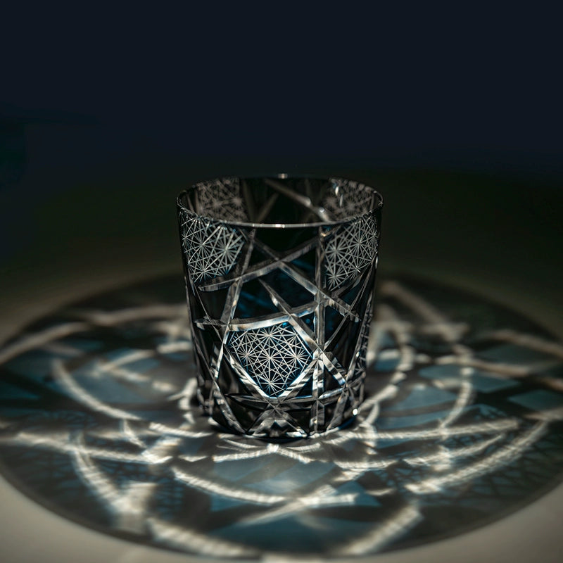 Edo cut handmade foreign wine glass whiskey glass lead-free crystal glass high value