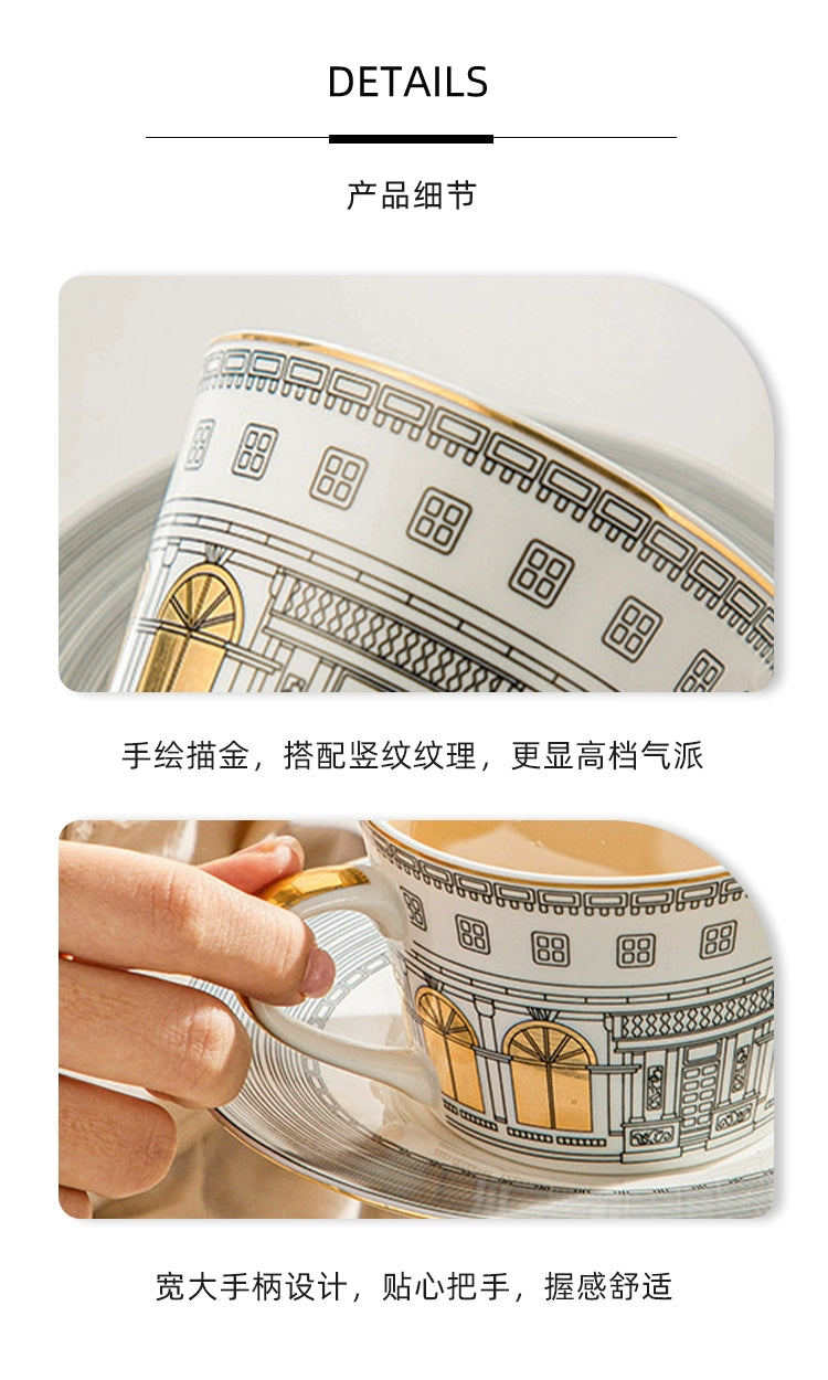Tlife · Schwan · Tasse Keramik Kaffeeservice Nachmittagstee Phnom Penh Europäischer leichter Luxus | Schwanenschloss
