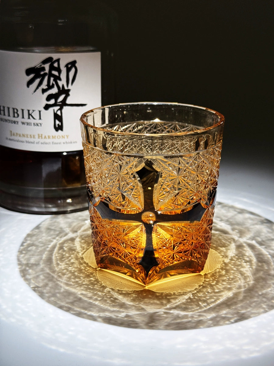 Cross Kro Edo Cut Whiskey Crystal Glass Wine Glass High-end Light Luxury Gift for Girls