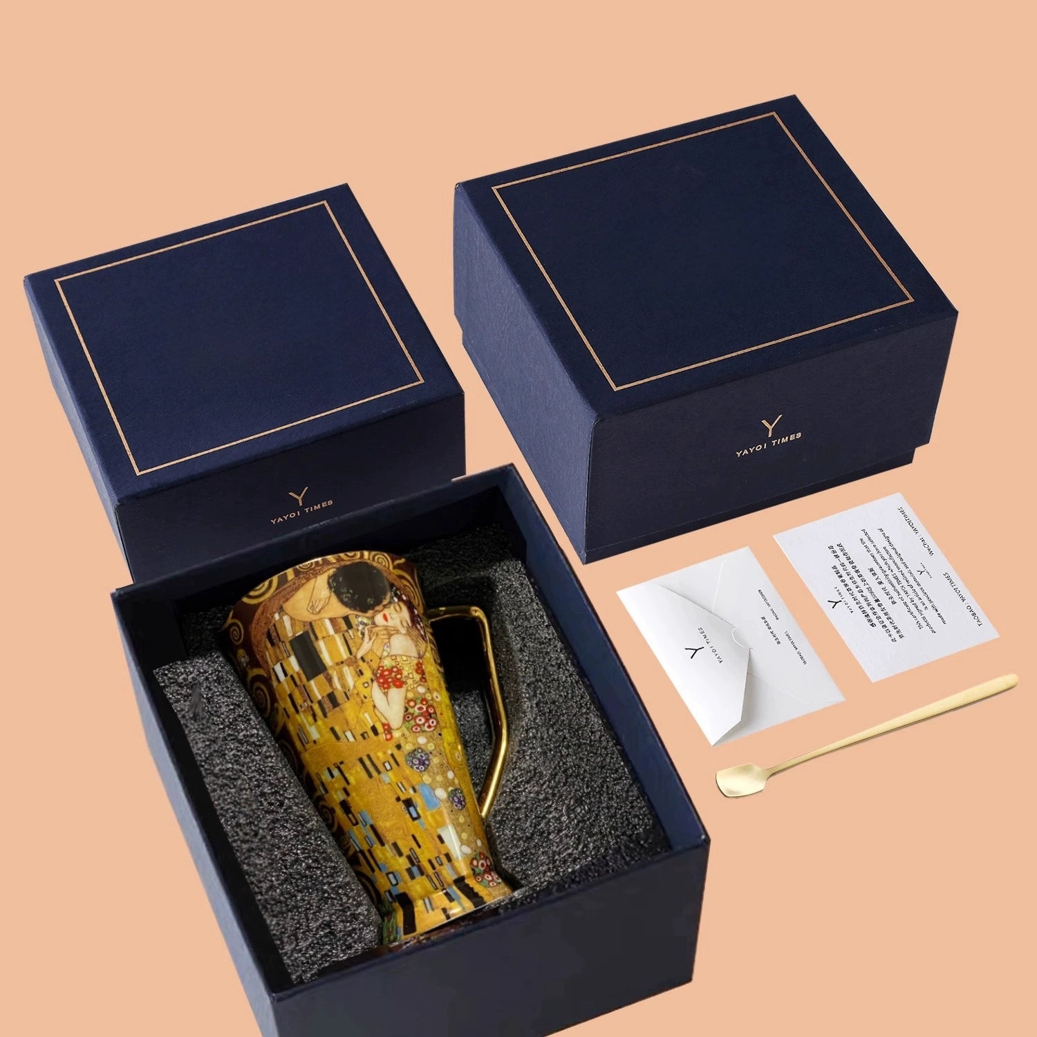 Afternoon Tea Mug European Small Luxury Cup Rimt Famous Painting Gift Box