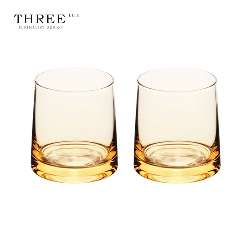 Glass high value cup high sense whisky glass water cup | overflow color
