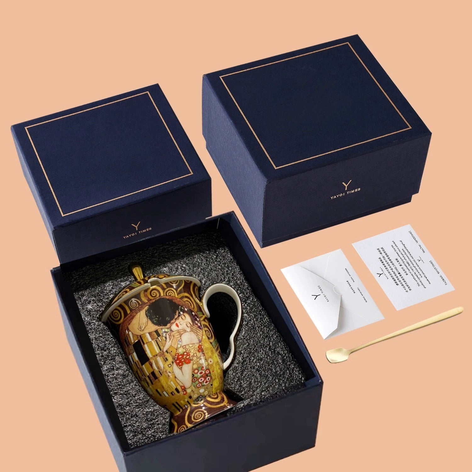 Afternoon Tea Mug European Small Luxury Cup Rimt Famous Painting Gift Box
