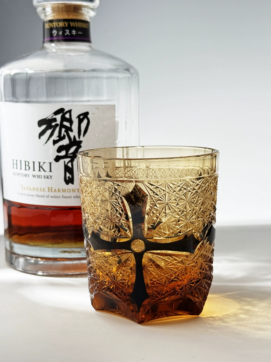 Cross Kro Edo Cut Whiskey Crystal Glass Wine Glass High-end Light Luxury Gift for Girls