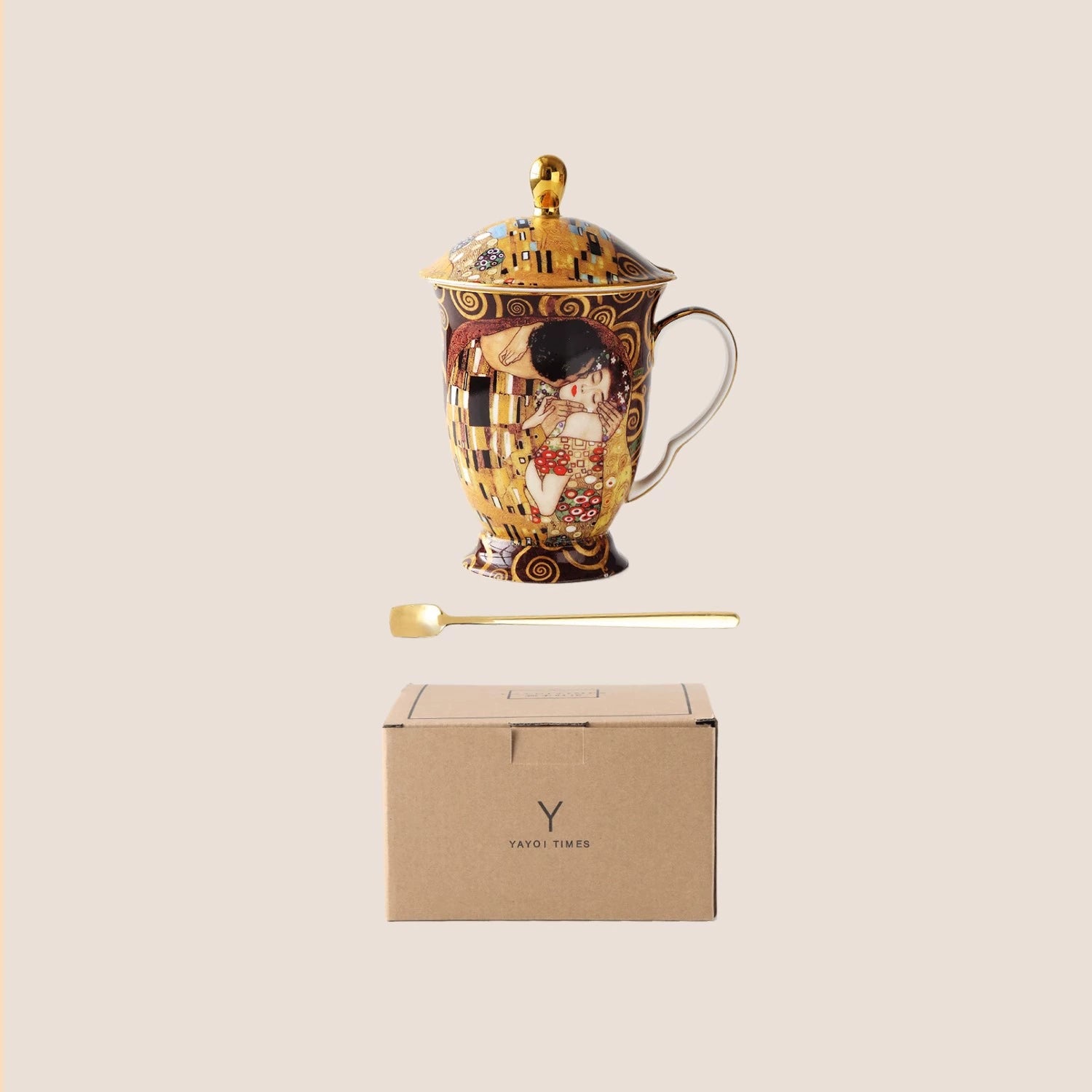 Afternoon Tea Mug European Small Luxury Cup Rimt Famous Painting Gift Box