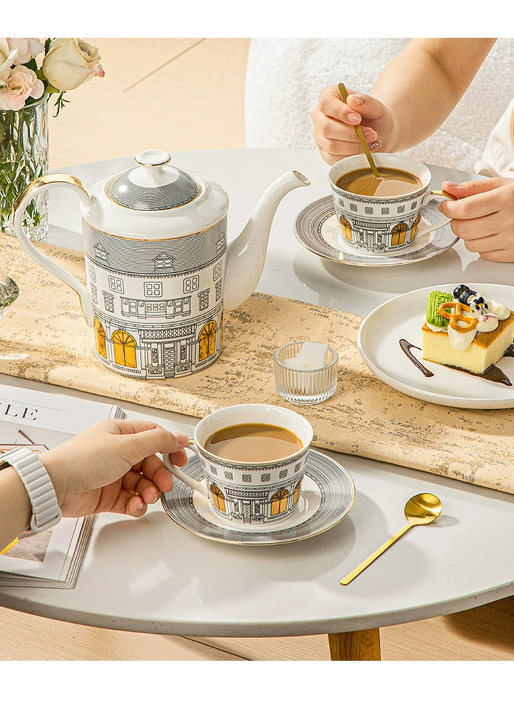 Tlife · Schwan · Tasse Keramik Kaffeeservice Nachmittagstee Phnom Penh Europäischer leichter Luxus | Schwanenschloss